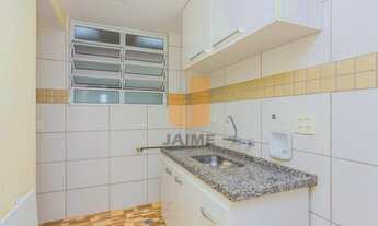 Imagem 5: Apartamento com 36 m2, dois ambientes, sala e quarto integrados,cozinha, banheiros e área