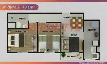 Imagem 6: Apartamento de 48m² com 2 quartos em Casa Verde Alta