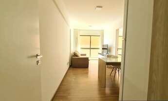 Imagem 3: Apartamento com 1 dormitório, mobiliado, andar alto. Ed Central Station