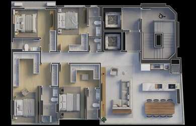 Imagem 6: Apartamento - 4 dormitórios - 4 Suítes - localizado em Itapema / Balneário Perequê REF: DW