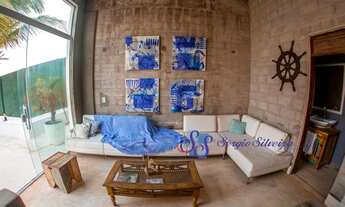 Imagem 6: Casa para venda no Porto das Dunas com 3 suítes piscina, deck com lareira