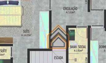 Imagem 3: Sobrado com 3 dormitórios à venda, 116 m² por R$ 419.000 - Mato Grande - Canoas/RS