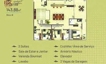 Imagem 2: Apartamento com 3 dormitórios à venda, 143 m² por R$ 1.910.000 - Praia Grande - Ubatuba/SP