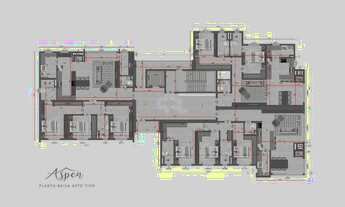 Imagem 6: Apartamento Alto Padrão 2 dormitórios, ambos suítes com 2 vagas