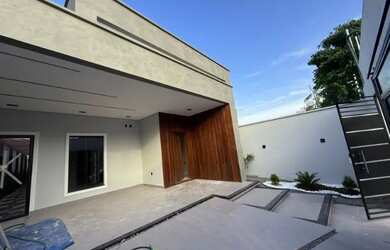 Imagem 3: Casa Térrea Fino Acabamento Sistema Alexa c/ 3 Suítes e Piscina com Cascata