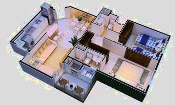 Imagem 6: Apartamento venda,57 m, 2 quartos, suíte, lazer completo, Vila Valparaíso - Santo André