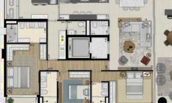 Imagem 4: APARTAMENTO 186,50M², 3 SUÍTES, TERRAÇO GOURMET COM 3 VAGAS + DEPÓSITO PRIVATIVO - MOEMA