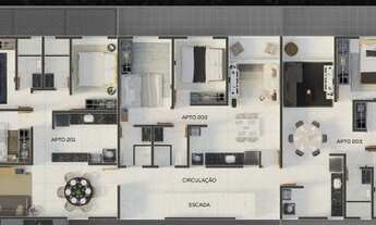 Imagem 7: Apartamentos de 02 e 03 quartos, cobertura duplex com 03 quartos, no Altiplano/Cabo Branco