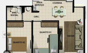 Imagem: Vendo apto Sítio Viver 2 em Igarassu