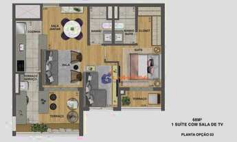 Imagem 4: Apartamento com 2 dormitórios à venda, 65 m² por R$ 1.215.000,00 - Vila Madalena - São Pau