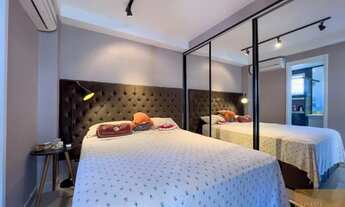 Imagem 6: VENDA/LOCAÇÃO - APARTAMENTO MOBILIADO NO BROOKLIN PAULISTA COM 52m², 01 SUÍTE, 02 BANHEIRO