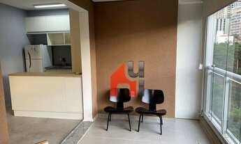 Imagem 2: Studio com 1 dormitório mobiliado para alugar, 48 m² por R$ 3.200,00/mês - Campo Belo - Sã