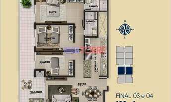 Imagem 3: Apartamento 3 Quartos à Venda no Brilho do Atlântico, Praia dos Milionários, Ilhéus, BA