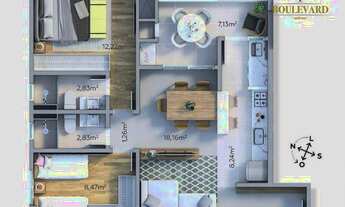 Imagem 10: Apartamento com 2 dormitórios à venda, 70 m² por R$ 650.000,00 - Centro - Curitiba/PR