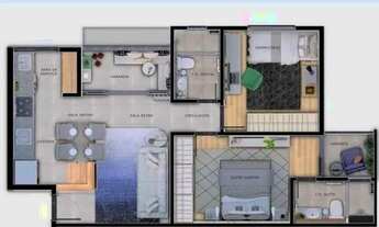 Imagem: 02 quartos novo, na àrea hospitalar