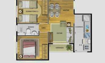 Imagem 6: Apartamento - Chácara Parreiral - 2 quartos