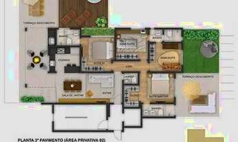 Imagem: AREA PRIVATIVA 3 QTOS, ALTO PADRÃO, LAZER