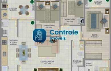 Imagem 7: SM/Apartamento com 03 dormitórios no bairro Bela Vista, em São José