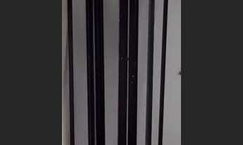 Imagem 3: Estrutura de alumínio preto de vidros verdes