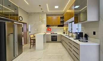 Imagem 3: Casa Inteligente no Ponta Negra 2 com 5 Suítes sendo uma Master com Closet Mobiliada