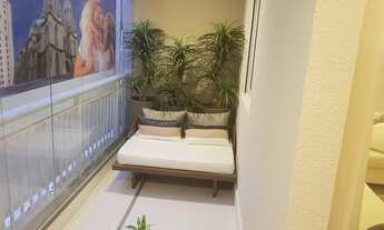 Imagem 2: Apartamento com 2 dormitórios sendo 1 reversível com terraço grill integrado ao living à v