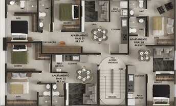 Imagem 5: Apartamento para venda possui 46 metros quadrados com 2 quartos em Jardim Oceania - João P