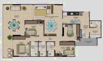 Imagem 4: Oportunidade!!!! 4Q C/ 2 Suítes - Andar alto - Frentaço pro mar - Mar do Caribe!
