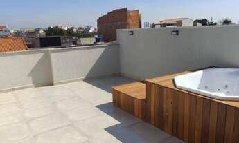 Imagem 4: Cobertura com 2 dormitórios (1 suíte) à venda, 55 m² por R$ 575.000 - Vila Pires - Santo A