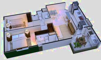 Imagem 7: Apartamento venda,57 m, 2 quartos, suíte, lazer completo, Vila Valparaíso - Santo André