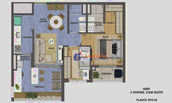 Imagem 3: Apartamento com 2 dormitórios à venda, 65 m² por R$ 1.215.000,00 - Vila Madalena - São Pau