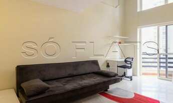 Imagem 3: Flat no Duplex Life Moema disponível para locação contendo 1 dormitório e 1 vaga de garage