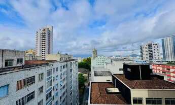 Imagem 4: Apartamento de 1 dormitório na praia da Aparecida em Santos/SP - Semi-mobiliado R$2.500,00