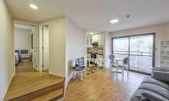 Imagem: Flat com 1 dormitório para alugar, 55 m²