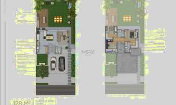 Imagem 2: Casa à venda em Piracicaba, Santa Rosa, com 3 quartos, com 128 m², Authoria Reserva Jequit