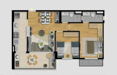 Imagem 5: Ancoratto Jaguaribe, Apartamento 2 E 3 Quartos, Em 65M² A 75M², Varanda E Vagas De Garagem