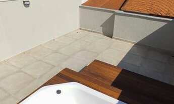 Imagem 2: Cobertura com 2 dormitórios (1 suíte) à venda, 55 m² por R$ 575.000 - Vila Pires - Santo A