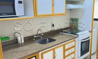 Imagem 8: Flat para locação totalmente mobiliado em em Moema próximo ao Pq Ibirapuera. Com entrada i