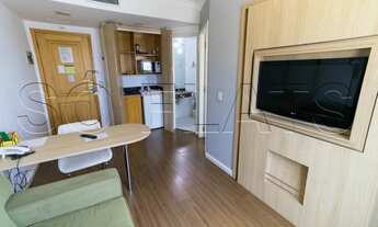 Imagem 3: Flat para locação no Mercure SP Pinheiros contendo 28m², 1 dormitório e 1 vaga de garagem