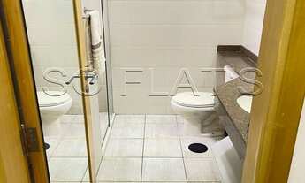 Imagem 16: Flat para locação totalmente mobiliado em em Moema próximo ao Pq Ibirapuera. Com entrada i