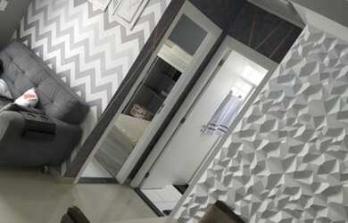 Imagem 4: Apartamento pronto para morar mobiliado 2 dormitórios na Ocian - Praia Grande - SP