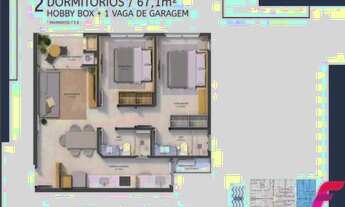Imagem 5: Oportunidade de investimento Apartamento 2 dormitórios com vista permanente no HUB Beira M