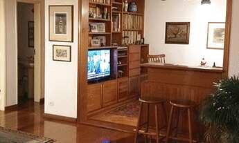 Imagem 6: Moema Apto 125 mts 3 dorm.,armarios, sala 2 ambientes, coz.,sacada, vaga - Prox. Shopping