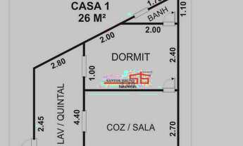 Imagem 2: Apartamento com 1 dormitório para alugar, 26 m² por R$ 1.200,00/mês - Jardim Santo Elias