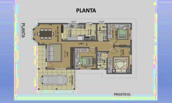 Imagem 2: Casa de condomínio térrea para venda tem 120 metros quadrados com 3 quartos