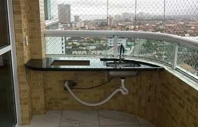 Imagem 2: Apartamento para aluguel possui 55 metros quadrados com 1 quarto em Caiçara - Praia Grande