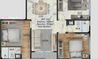 Imagem 5: Apartamento com 2 dormitórios à venda, 82 m² por R$ 267.000,00 - Estados - João Pessoa/PB