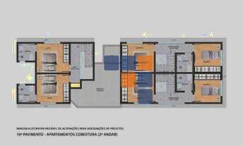 Imagem 3: Apartamento Duplex com 2 dormitórios à venda, 65 m² por R$ 699.876,99 - Funcionários - Bel