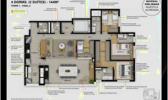 Imagem 5: Apartamento para venda possui 82 metros quadrados com 3 quartos em Parque São Jorge - São