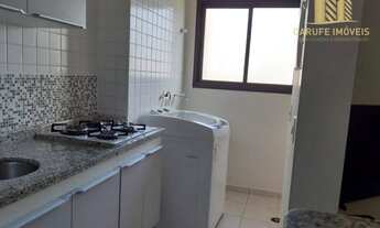 Imagem 2: Apartamento com 1 dormitório para alugar, 51 m² por R$ 3.300,00/mês - Jardim Aquarius - Sã