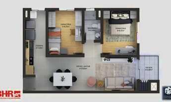 Imagem 6: Apartamento para Venda - 59m², 2 dormitórios, 1 vaga - Centro